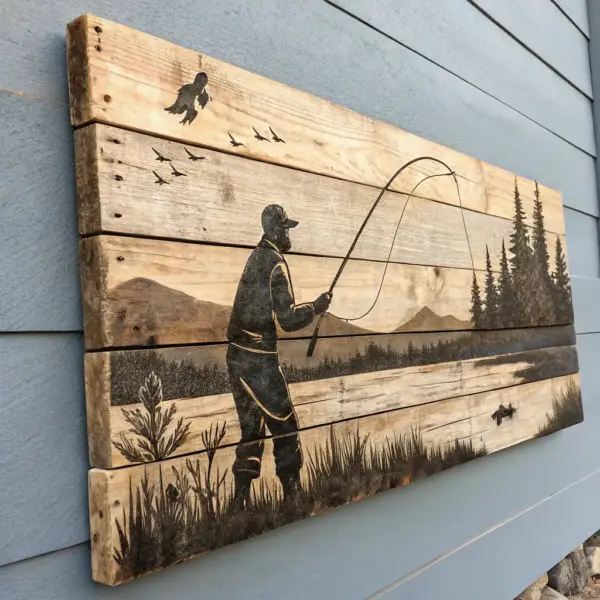 Framed Fishing Photo